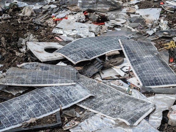 Solar panel waste, Source: Screenshot